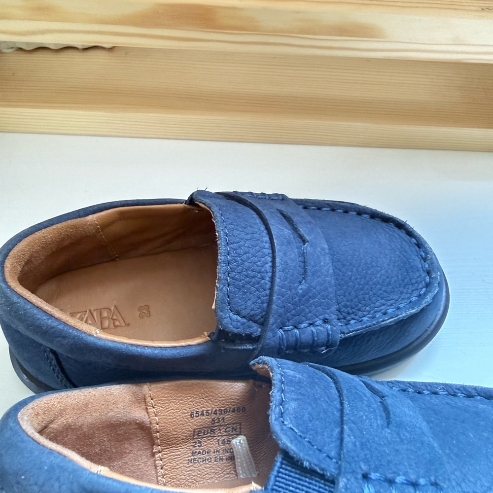 Zara Suede Penny Loafers - Kids Shoes - Picture 5 of 7